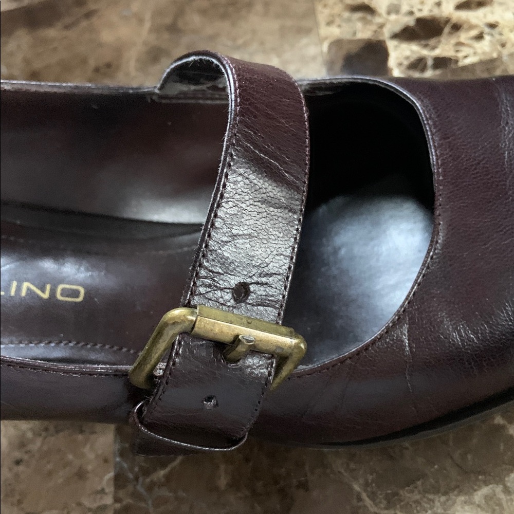 Brown Heeled Mary Jane Shoes - Picture 9 of 12